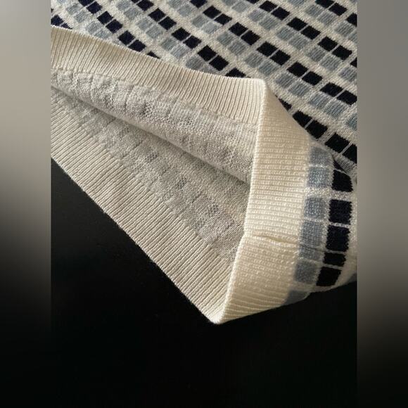 ARITZIA BABATON White/Gray/Black Checkered Knit Mini Skirt sz XS (NWOT) - Picture 9 of 12